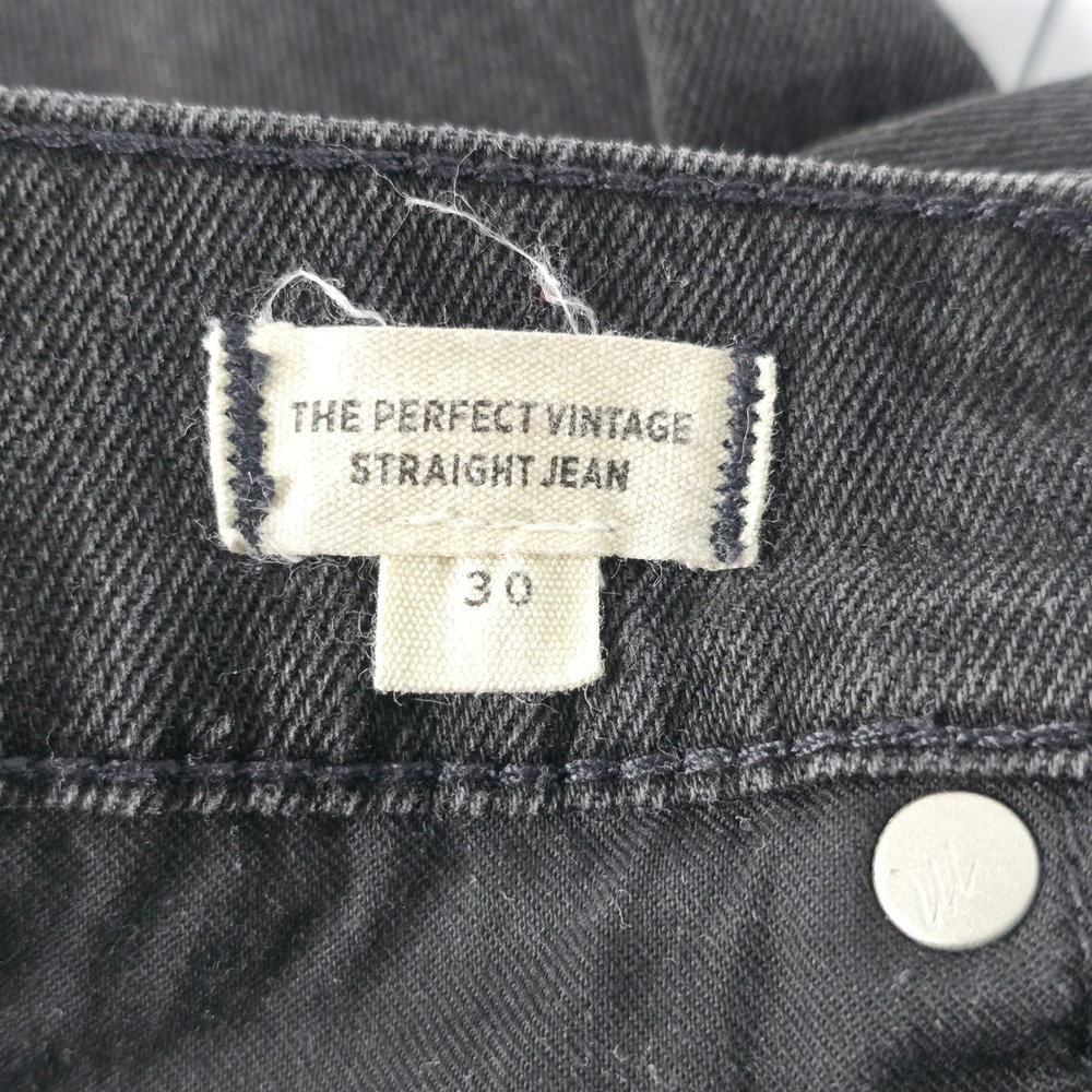Madwell The Perfect Vintage Straight Jean Washed Black Denim Sz 30 CKP464714218 - Picture 8 of 10